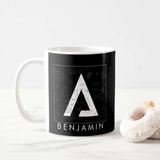 Math Monogram - Delta Symbol Coffee Mugg (Med munk)