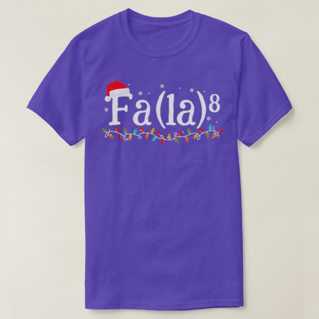 Math Nerd Christmas Fa la la la 6 T Shirt (Design framsida)