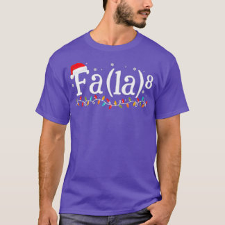 Math Nerd Christmas Fa la la la 6 T Shirt