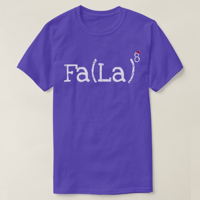 Math Nerd jul Fa la la la exponent T Shirt (Design framsida)