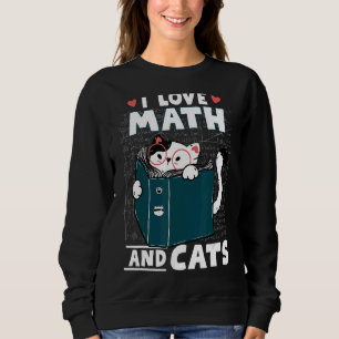 Math Nerd Math Teacher Cat I Kärlek Math and Cats T Shirt