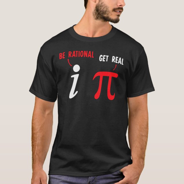 Math Nerd Pi ska bli verklig och få rent matematik T Shirt (Framsida)