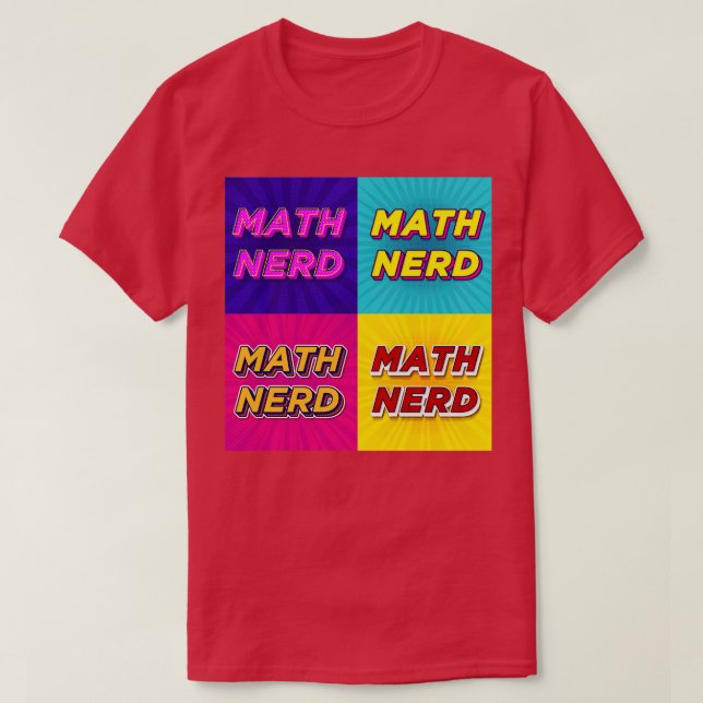 Math Nerd T Shirt (Design framsida)