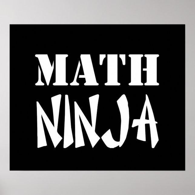 Math Ninja Poster (Framsidan)