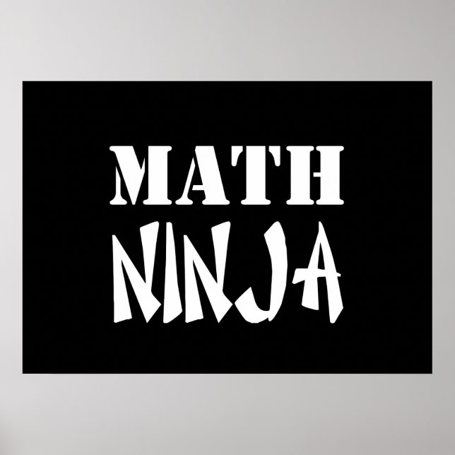 Math Ninja Poster (Framsidan)