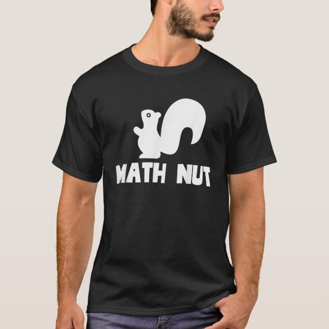 Math Nöt Funny Back to school Cute Pun Animal Squi T Shirt (Framsida)