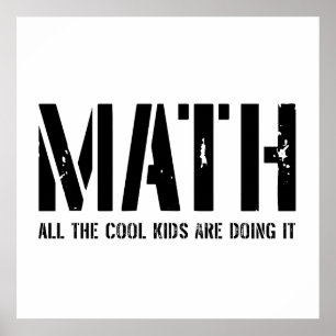 Math och Coola Kids Poster