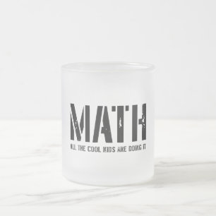 Math- och coolaungar frostad glasmugg
