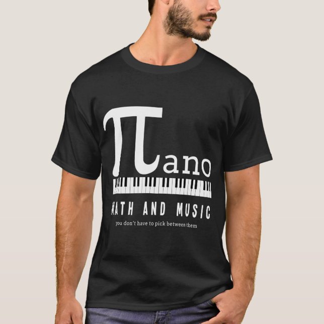 Math och Music Inspired T Shirt (Framsida)