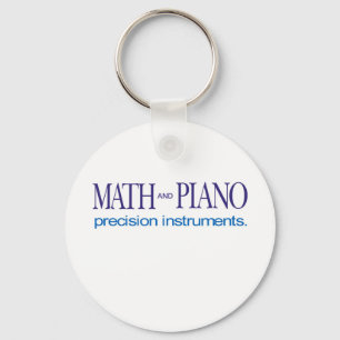 Math- och piano_-precision instrumenterar nyckelring