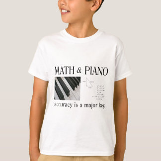 math och pianot ha som huvudämne nyckeln tee shirt