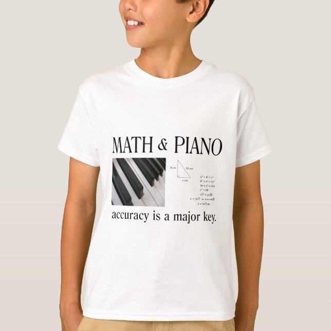 math och pianot ha som huvudämne nyckeln tröja (Framsida)