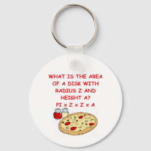 math och pizza nyckelring