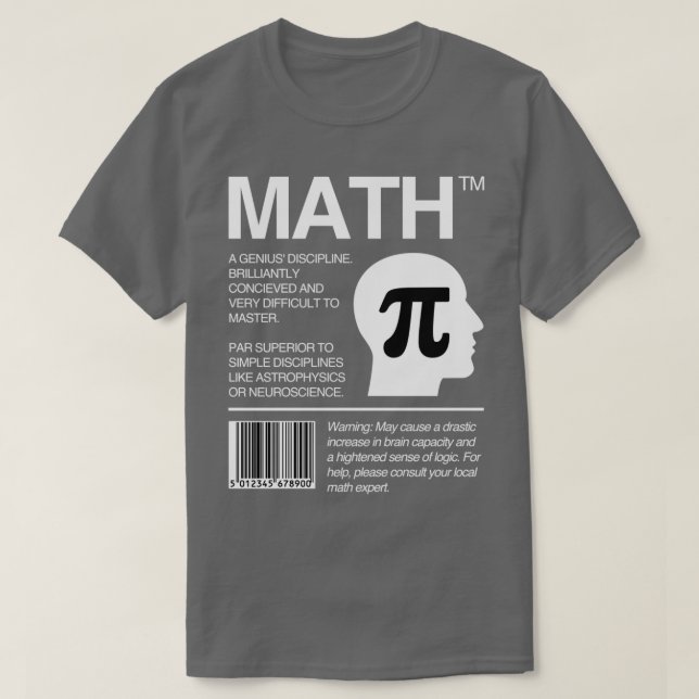 Math Paket Math Teacher T Shirt (Design framsida)