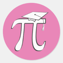 Math Pi Examenspresent PINK Pi Examen Klistermärke