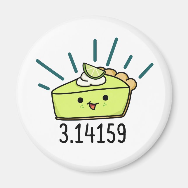 Math Pi Number Funny Paj Pun Magnet (Framsidan)