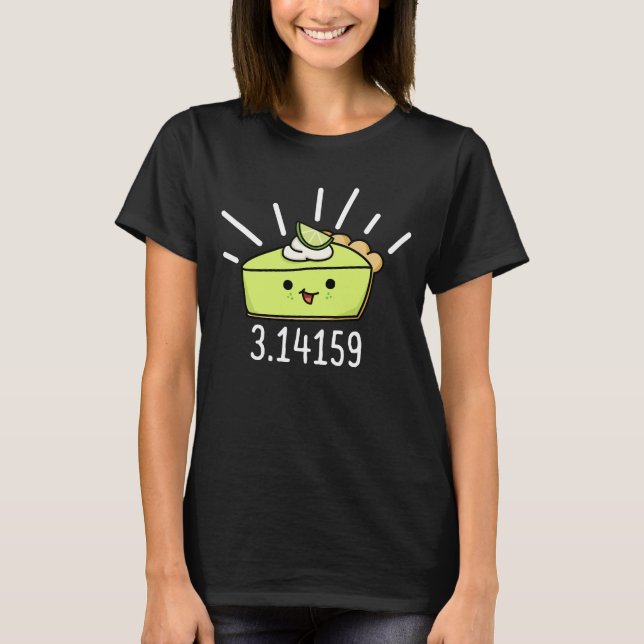 Math Pi Number Funny Paj Pun Mörk BG T Shirt (Framsida)