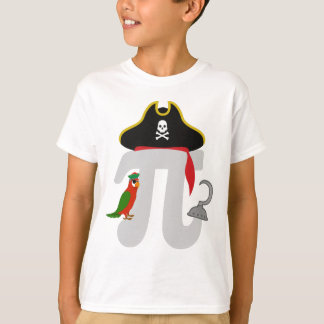 Math Pi Rate with parrot - Pi Day T Shirt