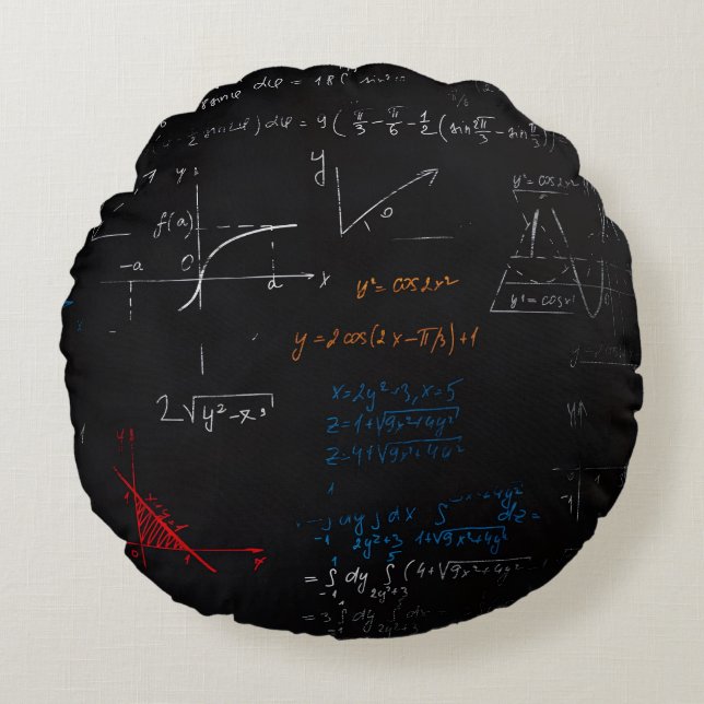 Math Pillow Rund Kudde (Framsidan)