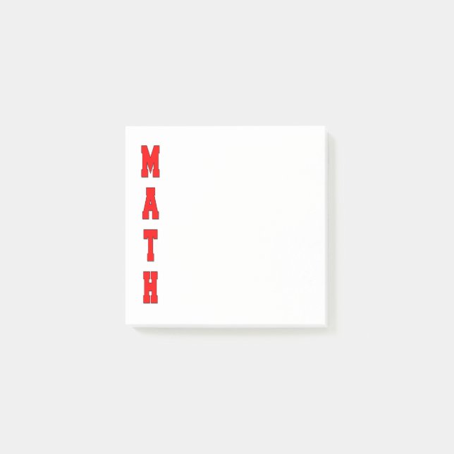 Math Post-it Block (Framsida)