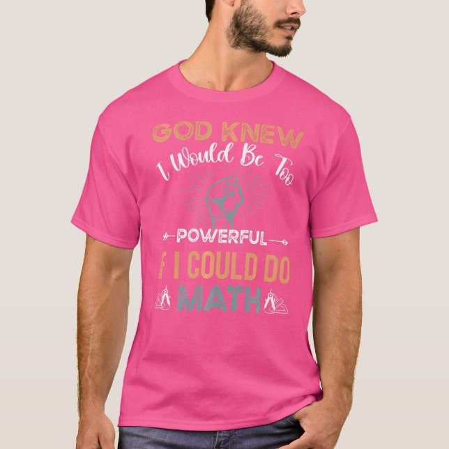 Math Powerful Nerd Geek Algebra Circles Ironic Stu T Shirt (Framsida)