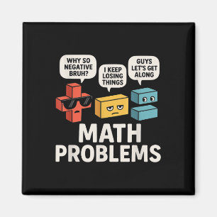 Math Problems Symbols Funny Teacher Back to school Magnet