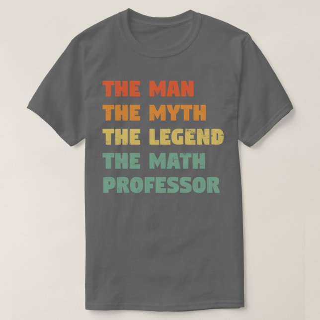 Math Professor Funny1 T Shirt (Design framsida)