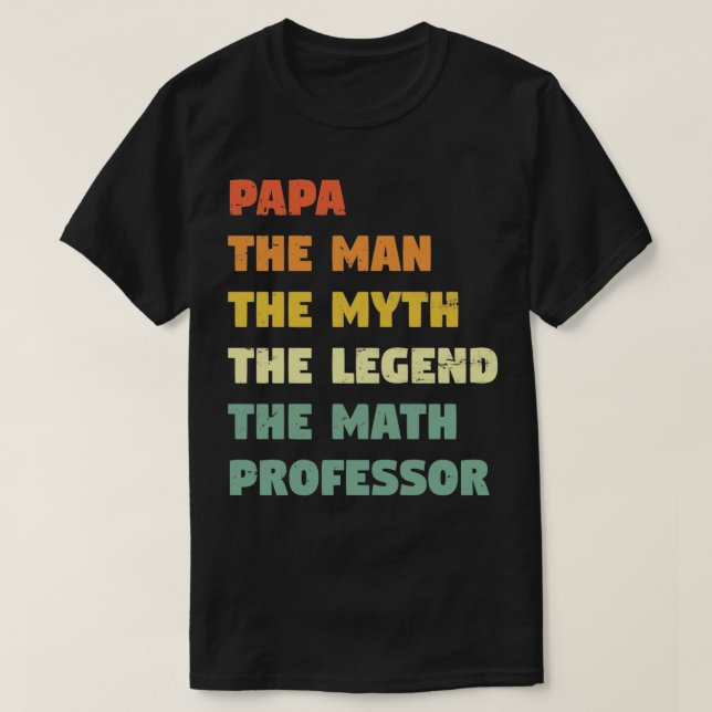 Math Professor Funny T Shirt (Design framsida)