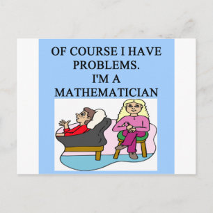 MATH psykologi skämt Vykort