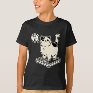 Math Pun Cat i Overate I over 8 Lättare i matemati T Shirt