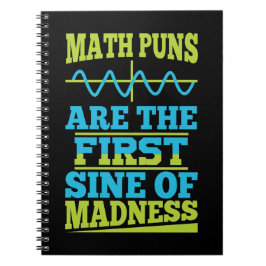 Math Pun First SINE of Galenhet Anteckningsbok