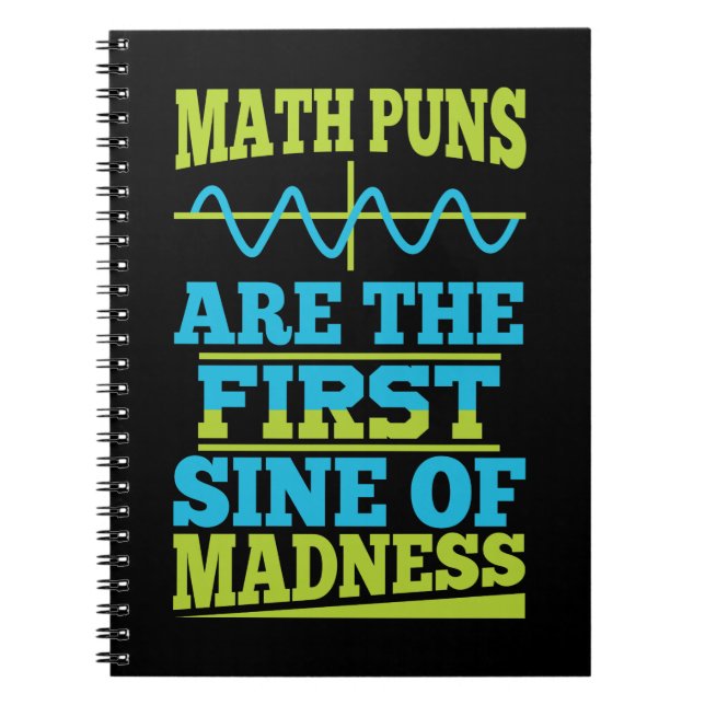 Math Pun First SINE of Galenhet Anteckningsbok (Framsidan)