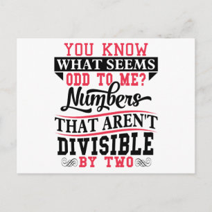 Math Pun Math Teacher Postcards Vykort