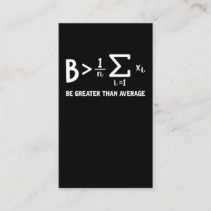 Math Pun Mathematiker ska vara Underbarare än gen Visitkort