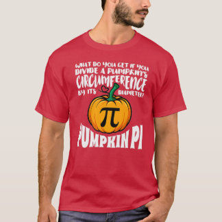 Math Pun Pumpkin Pi Funny Halloween Costume T Shirt