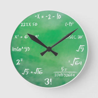 Math Quiz - Sheldon Cooper Clock Rund Klocka