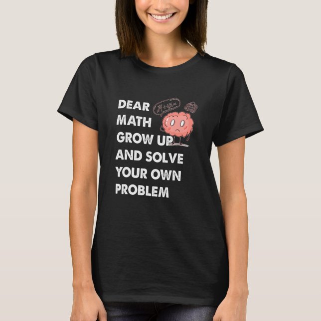 Math Quote mathy for Girls Boys Tonåringars Manar  T Shirt (Framsida)