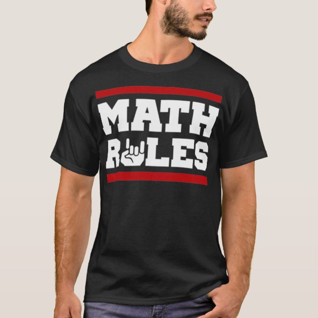 Math Regler lustig vadslagning T Shirt (Framsida)