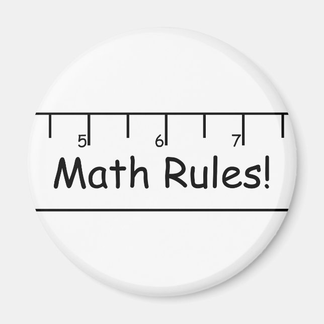 Math Regler! Magnet (Framsidan)