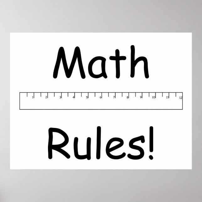 Math Regler! Poster (Framsidan)