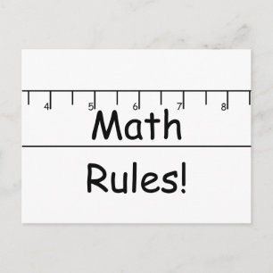 Math Regler! Vykort