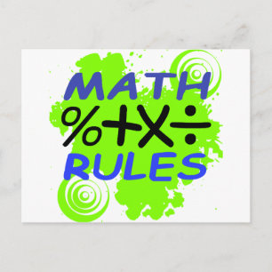 Math Regler Vykort