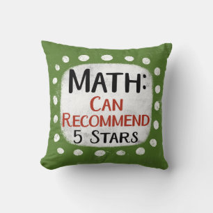Math Review 5 Stars Dekorativ kudde