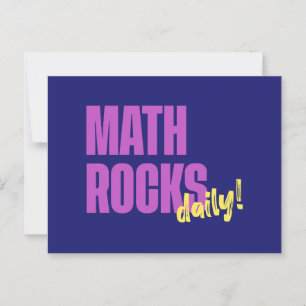 Math Rocks Daily Vykort