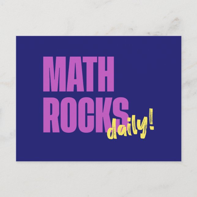 Math Rocks Daily Vykort (Framsida)