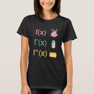 Math Roligt Cow Mjölk Ost Derivation Infinity Calc T Shirt