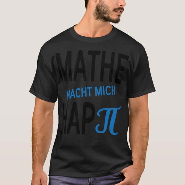 Math säger Lycklig i vatten T Shirt (Framsida)