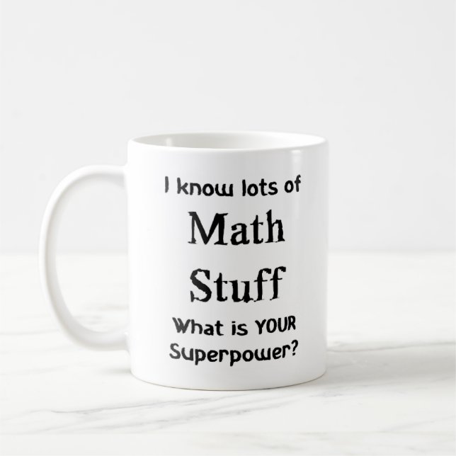 math saker kaffemugg (Vänster)