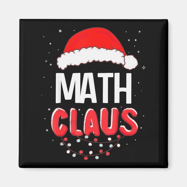 Math Santa Claus Christmas Matching Costume  Magnet (Framsidan)