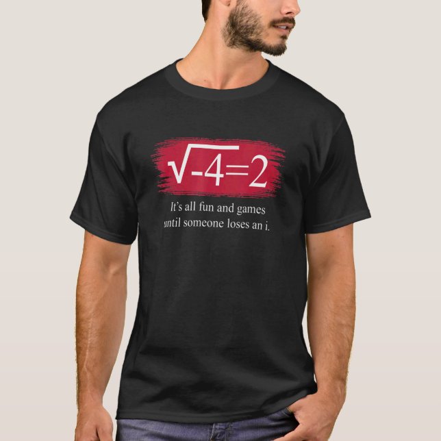 math saying complex numbers t shirt (Framsida)